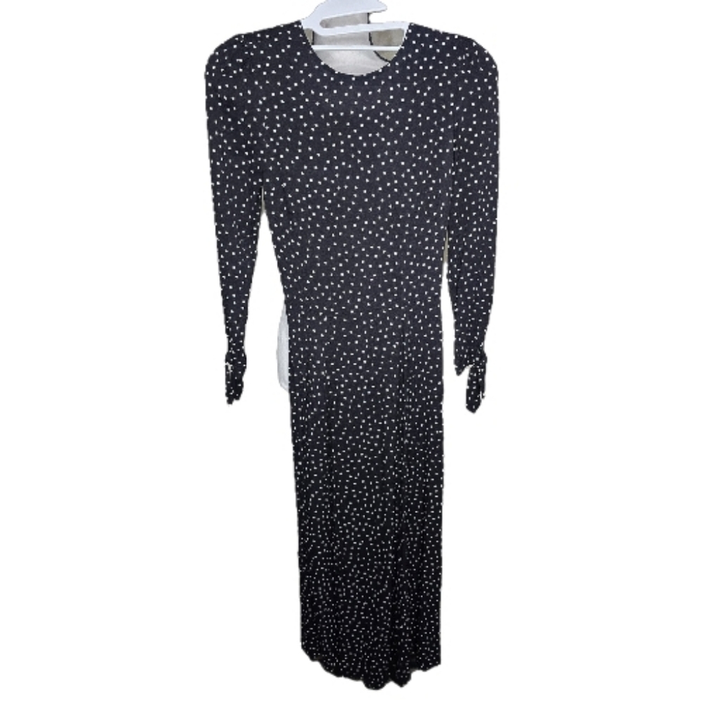Reformation Black and White Polka Dot Dress
